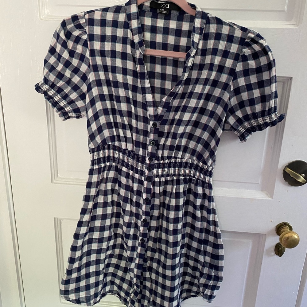 Forever 21 Women’s Gingham Dress, Size M